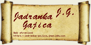 Jadranka Gajica vizit kartica